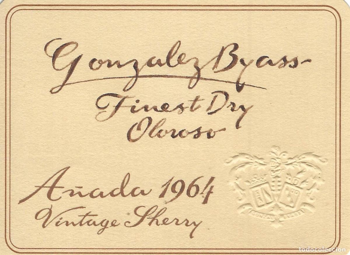 Etiquetas antiguas: E769 BODEGAS GONZALEZ BYASS-OLOROSO - Foto 1