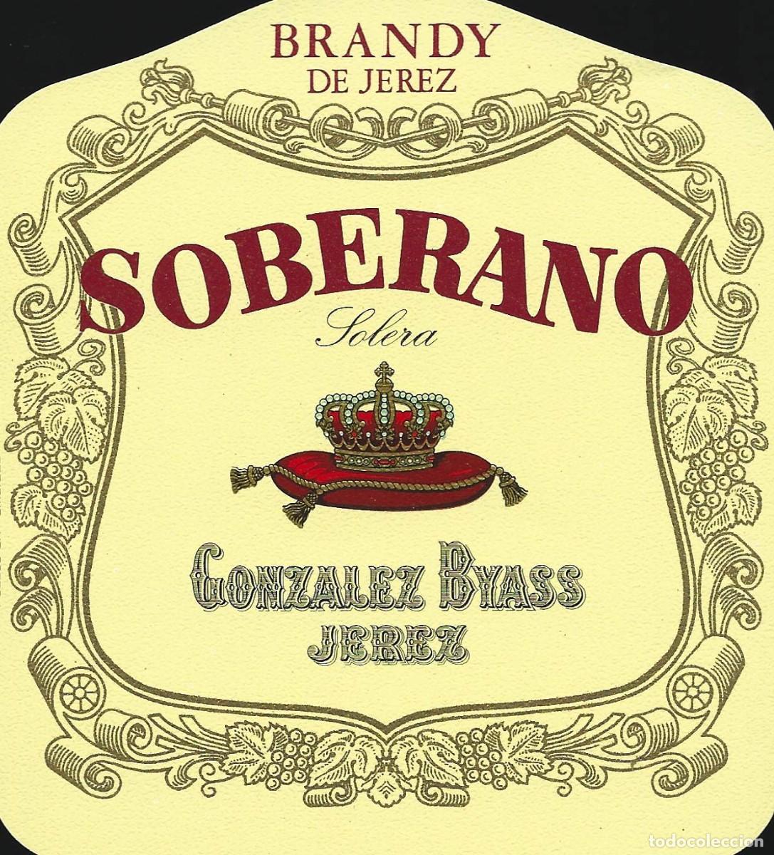 Etiquetas antiguas: E2015 BODEGAS GONZALEZ BYASS-BRANDY SOBERANO - Foto 1