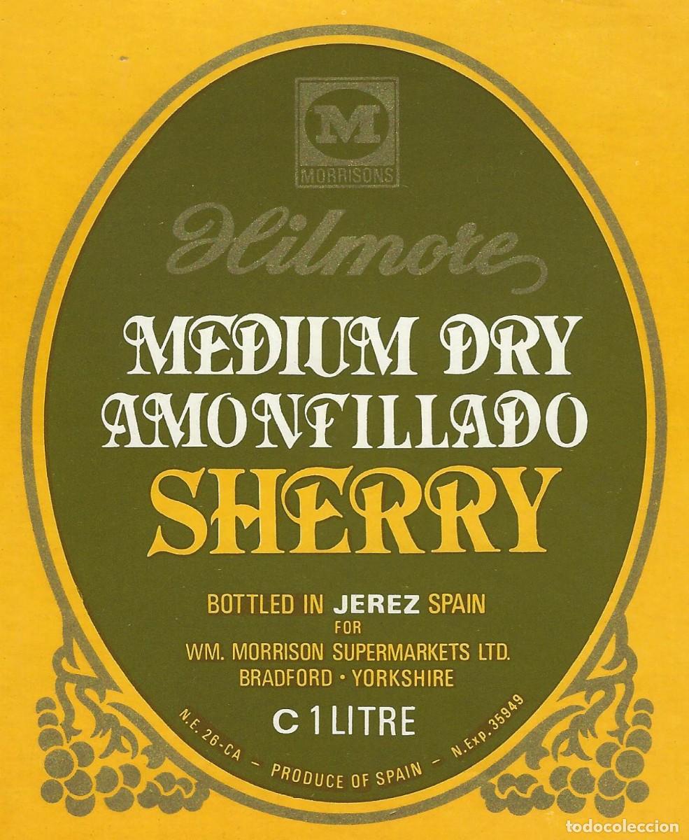 Etiquetas antiguas: E991 BODEGAS WM MORRISON-MEDIUM DRY-1L - Foto 1