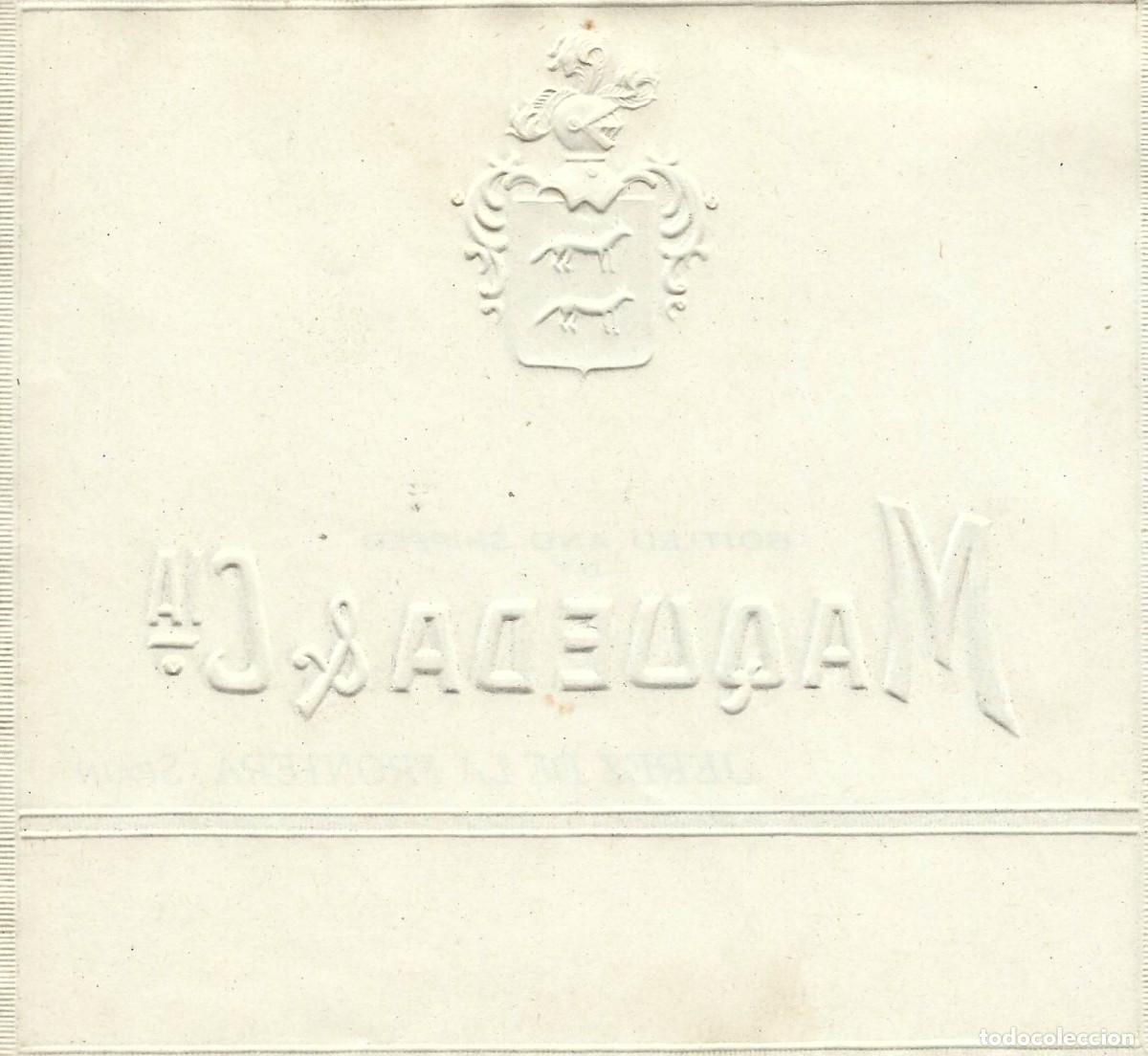 Etiquetas antiguas: E829 BODEGAS MAQUEDA & CIA - Foto 2