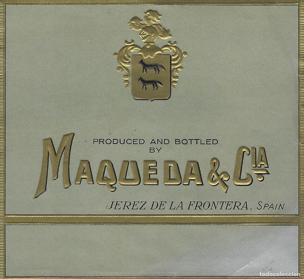 Etiquetas antiguas: E833 BODEGAS MAQUEDA & CIA - Foto 1