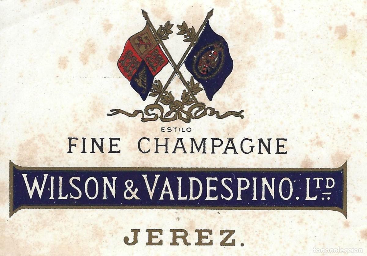 Etiquetas antiguas: E853 BODEGAS WILSON & VALDESPINO-CHAMPAN - Foto 1
