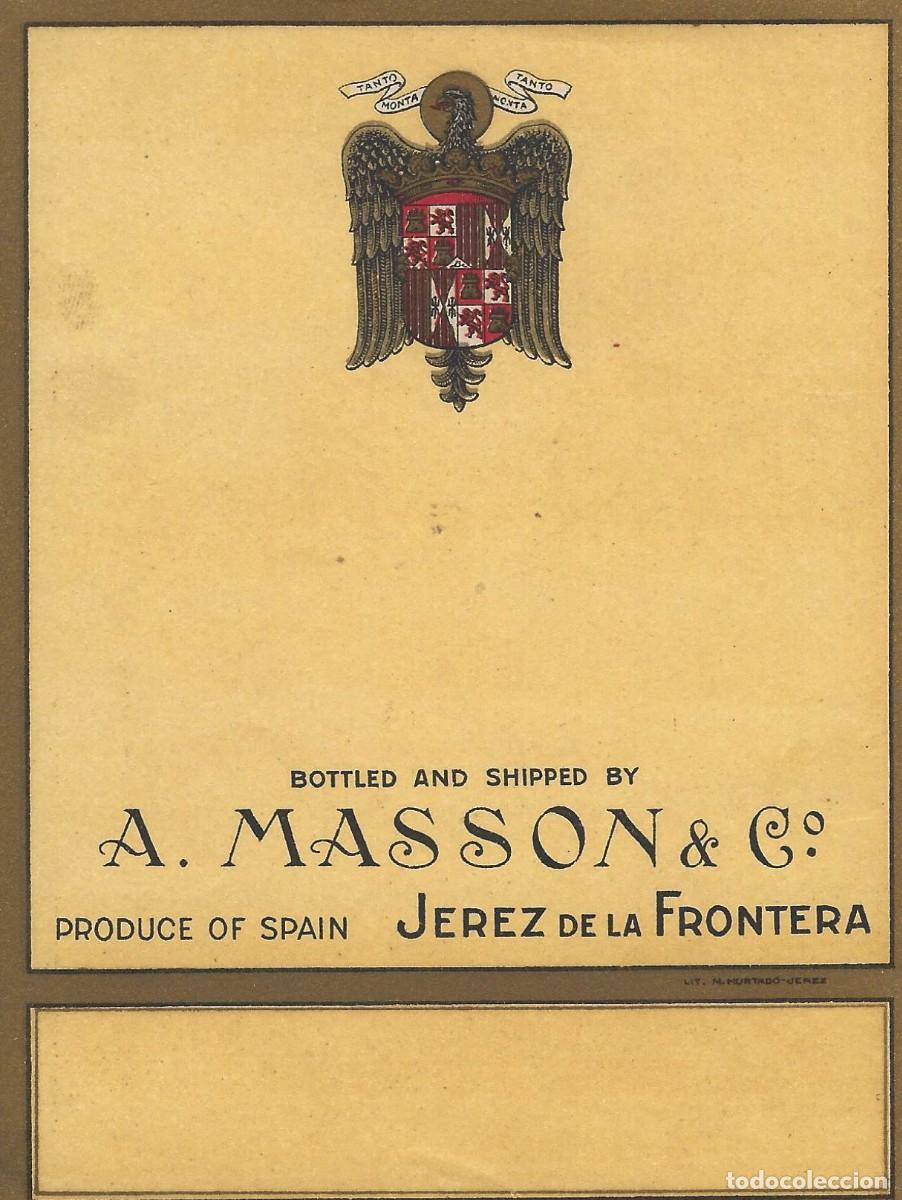 Etiquetas antiguas: E868 BODEGAS A. MASON & CO - Foto 1