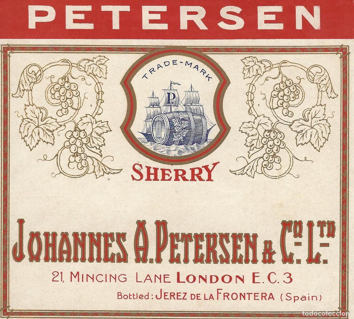 Etiquetas antiguas: E920 BODEGAS JOHANNES A. PETERSEN & CO - Foto 1