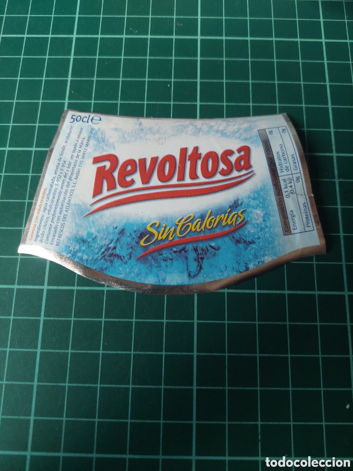 Alte Etiketten: Agua de gaseosa revoltosa Galicia etiquetas