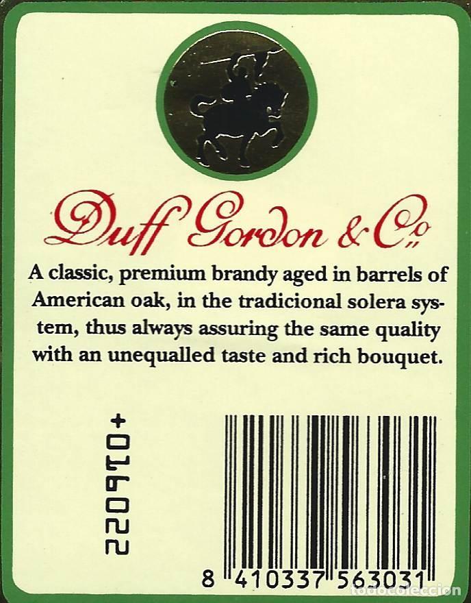Etiquetas antiguas: E1916 BODEGAS DUFF GORDON - Foto 1