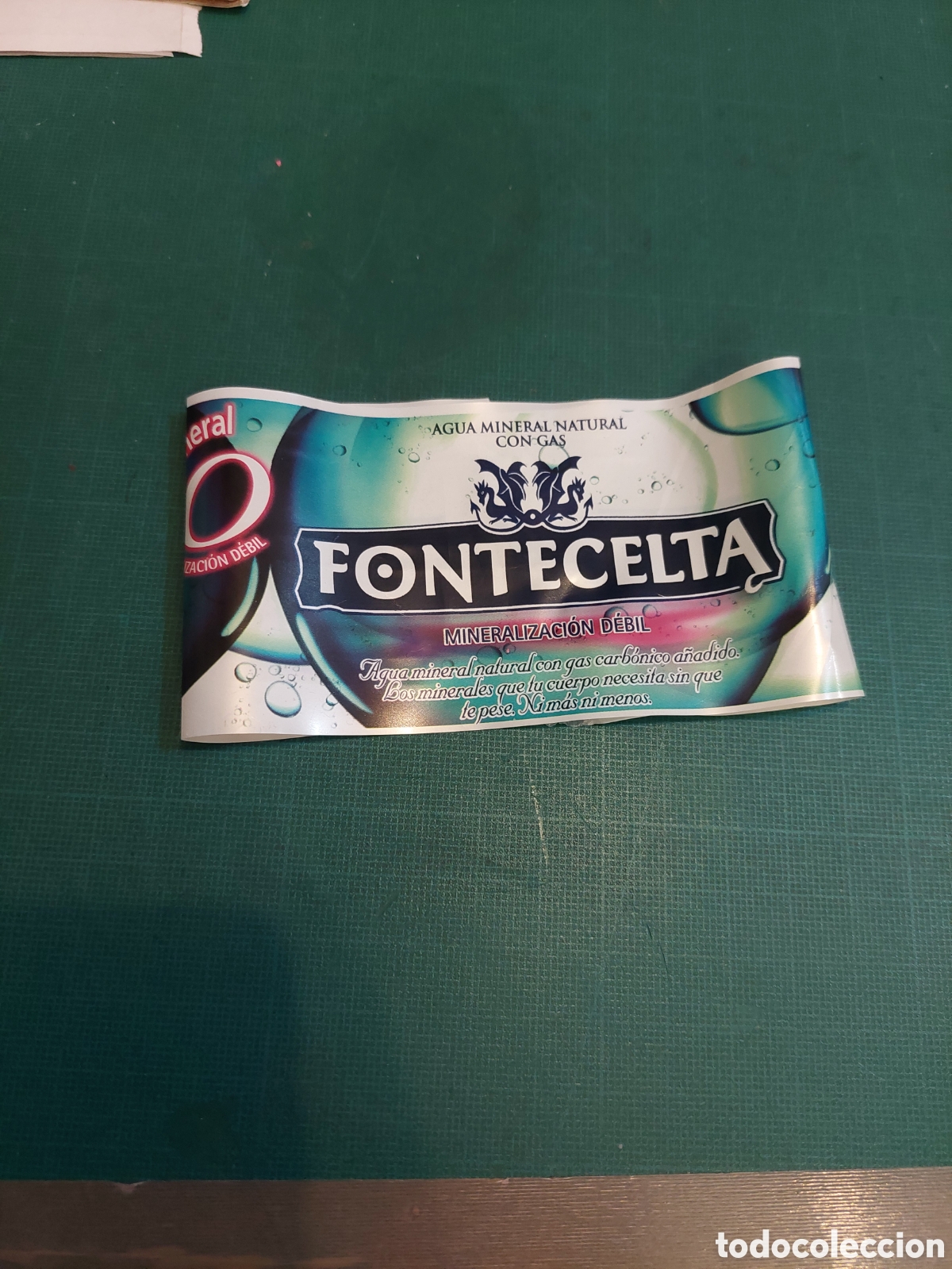 Old Labels: Minerizacion O fontecelta lugo Galicia 1.25 l. Etiqueta