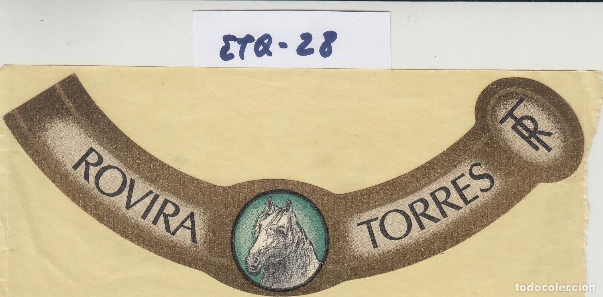 Etiquetas antigas: COLLARIN ROVIRA TORRES . LOTE DE FOTO // ETIQUETA VINO ref ETQ 28