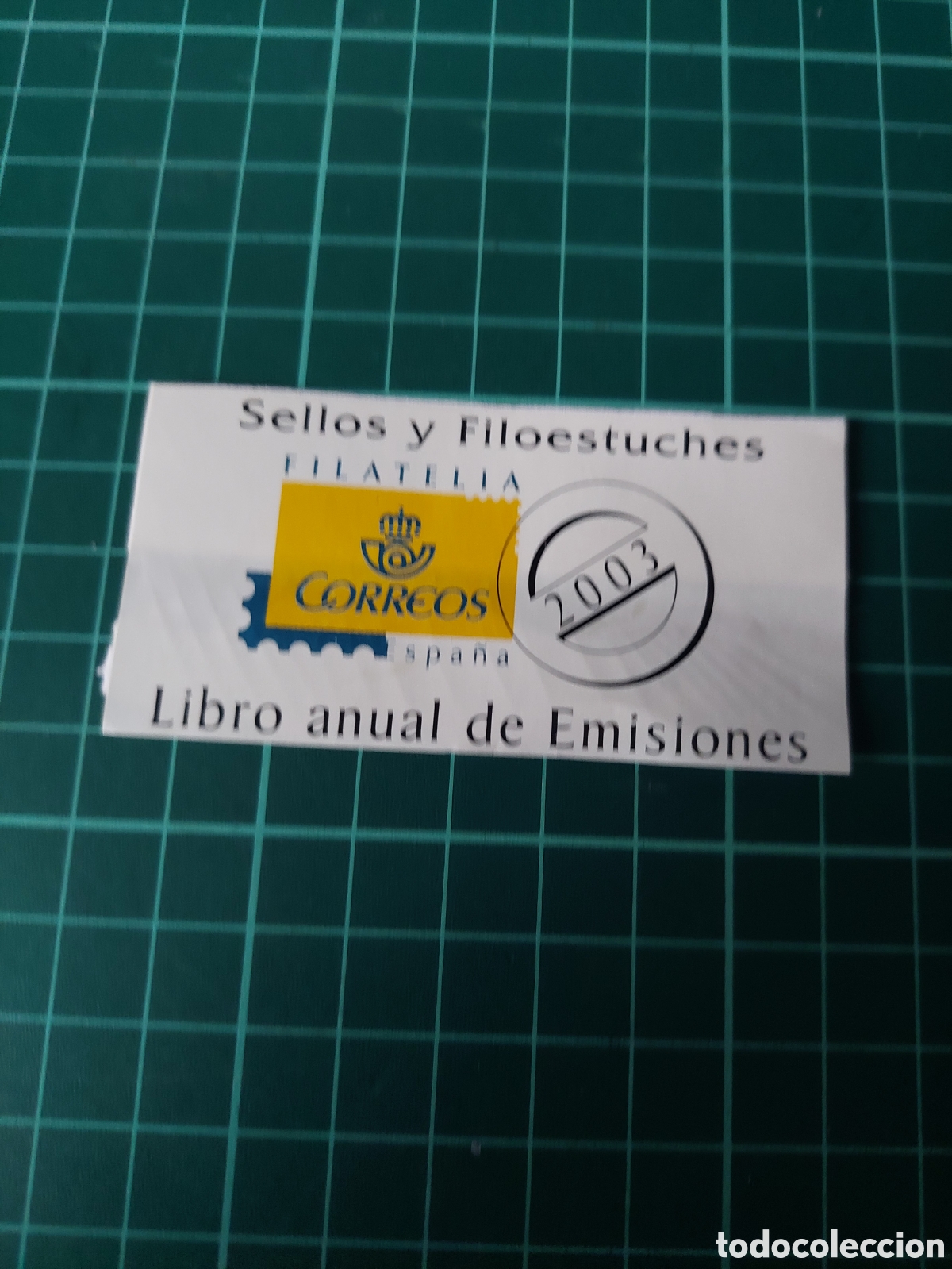 Old Labels: 2003 etiqueta sellos y filostuches libro anual emisiones