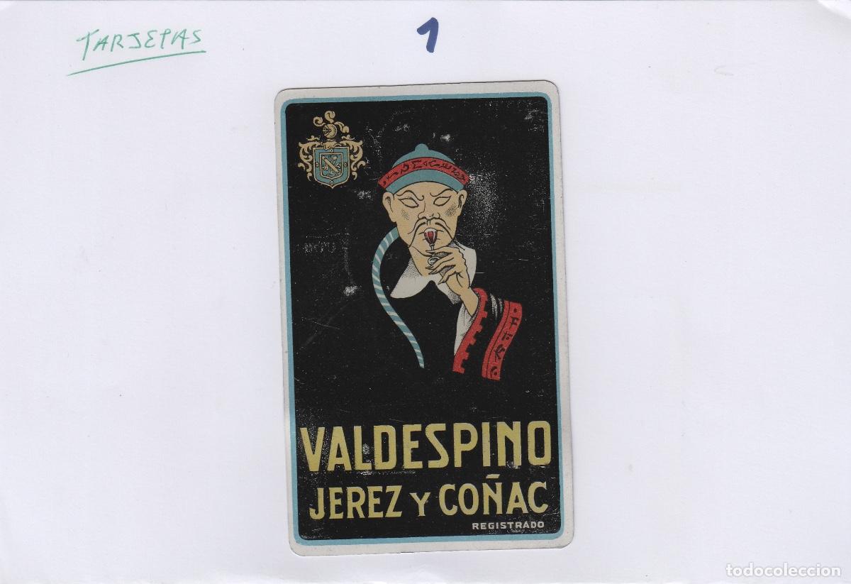 Etiquetas antigas: VALDESPINO ,JEREZ Y CO&Ntilde;AC ,MAPA dorso TARJETA CHAPA/PLACA MET&Aacute;LICA 6,5X10,5cm ETIQUETA VINO ref 01