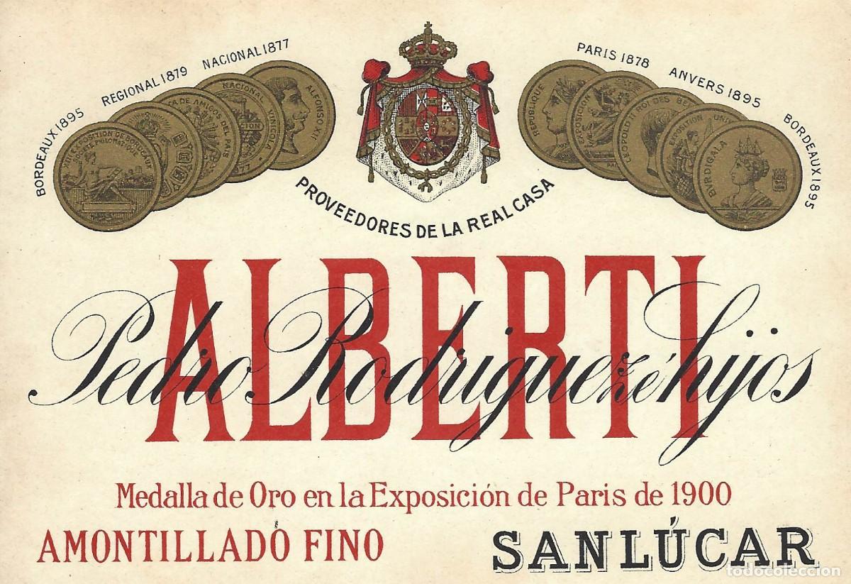 Etiquetas antiguas: E1250 BODEGAS PEDRO RODRIGUEZ E HIJOS-MANZANILLA ALBERTI - Foto 1