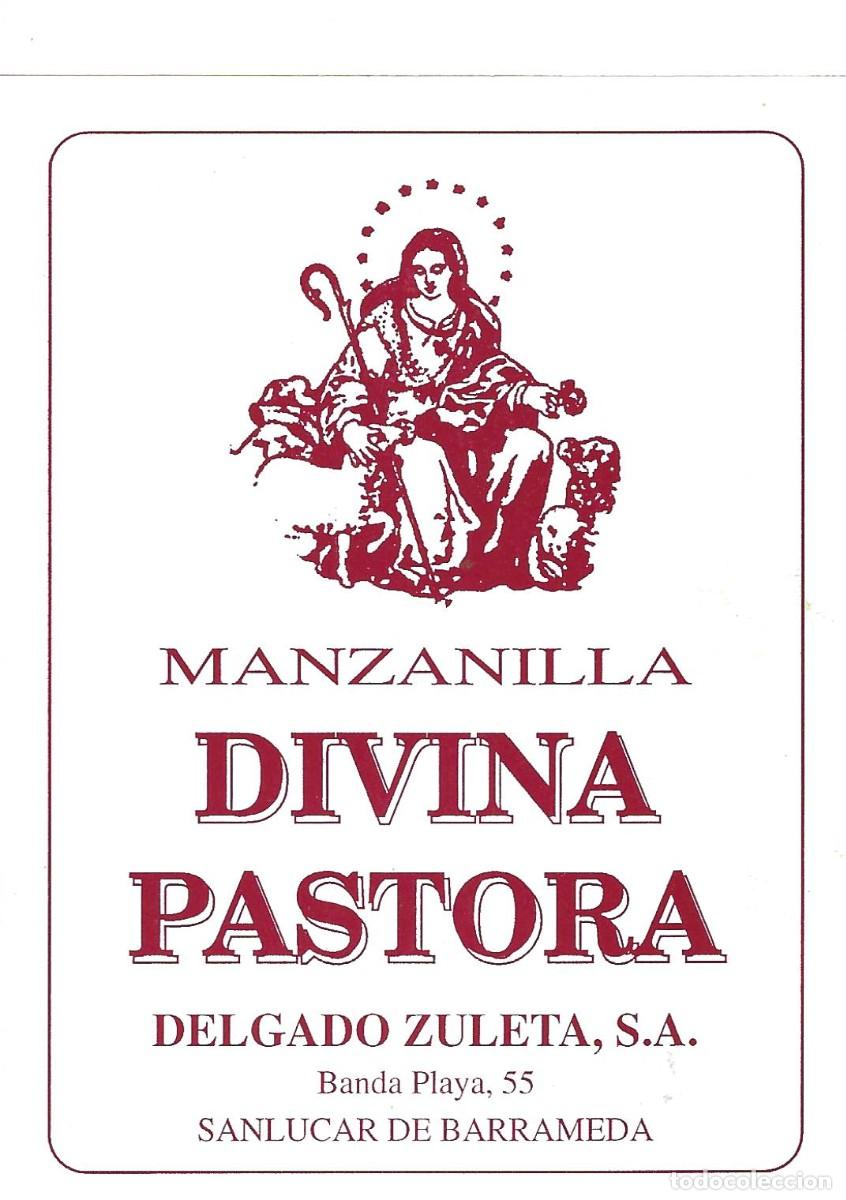 Etiquetas antiguas: E1263 BODEGAS DELGADO ZULETA-MANZANILLA DIVINA PASTORA
