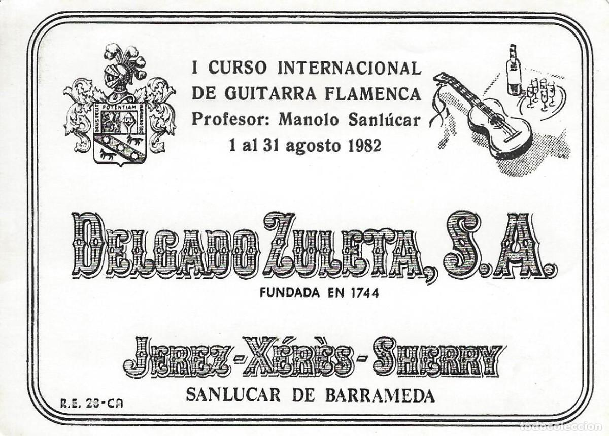 Etiquetas antiguas: E1267 BODEGAS DELGADO ZULETA - Foto 1