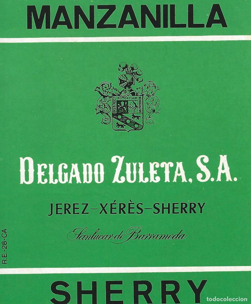 Etiquetas antiguas: E1273 BODEGAS DELGADO ZULETA-MANZANILLA - Foto 1