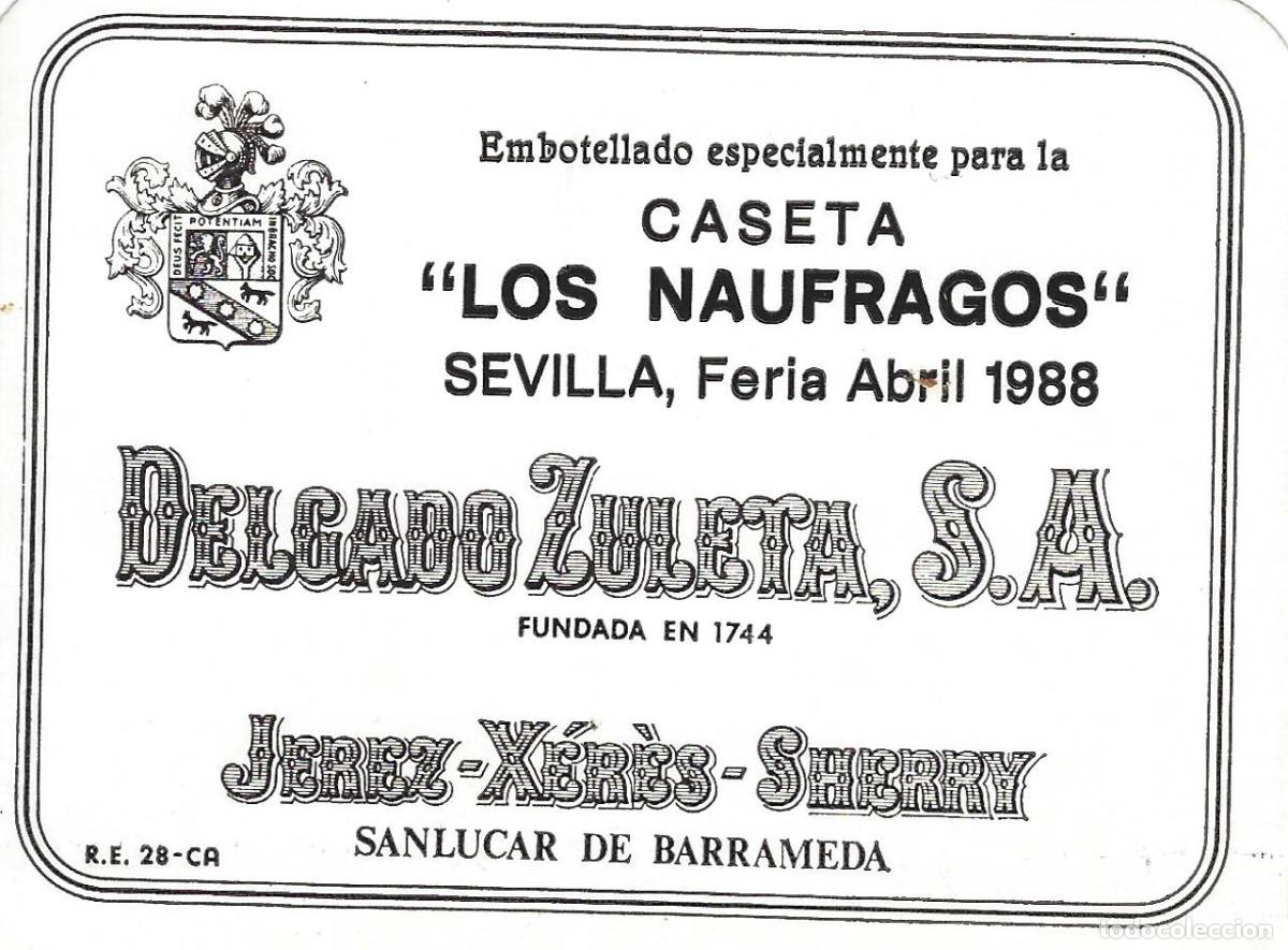 Etiquetas antiguas: E1280 BODEGAS DELGADO ZULETA-JEREZ - Foto 1