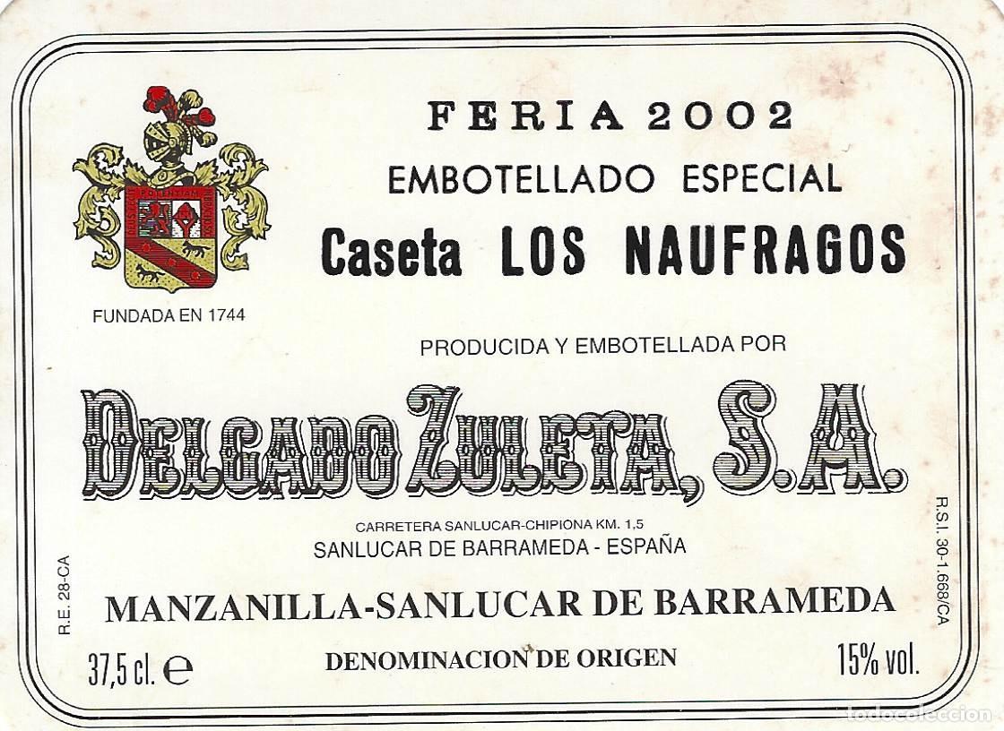 Etiquetas antiguas: E1283 BODEGAS DELGADO ZULETA-MANZANILLA - Foto 1