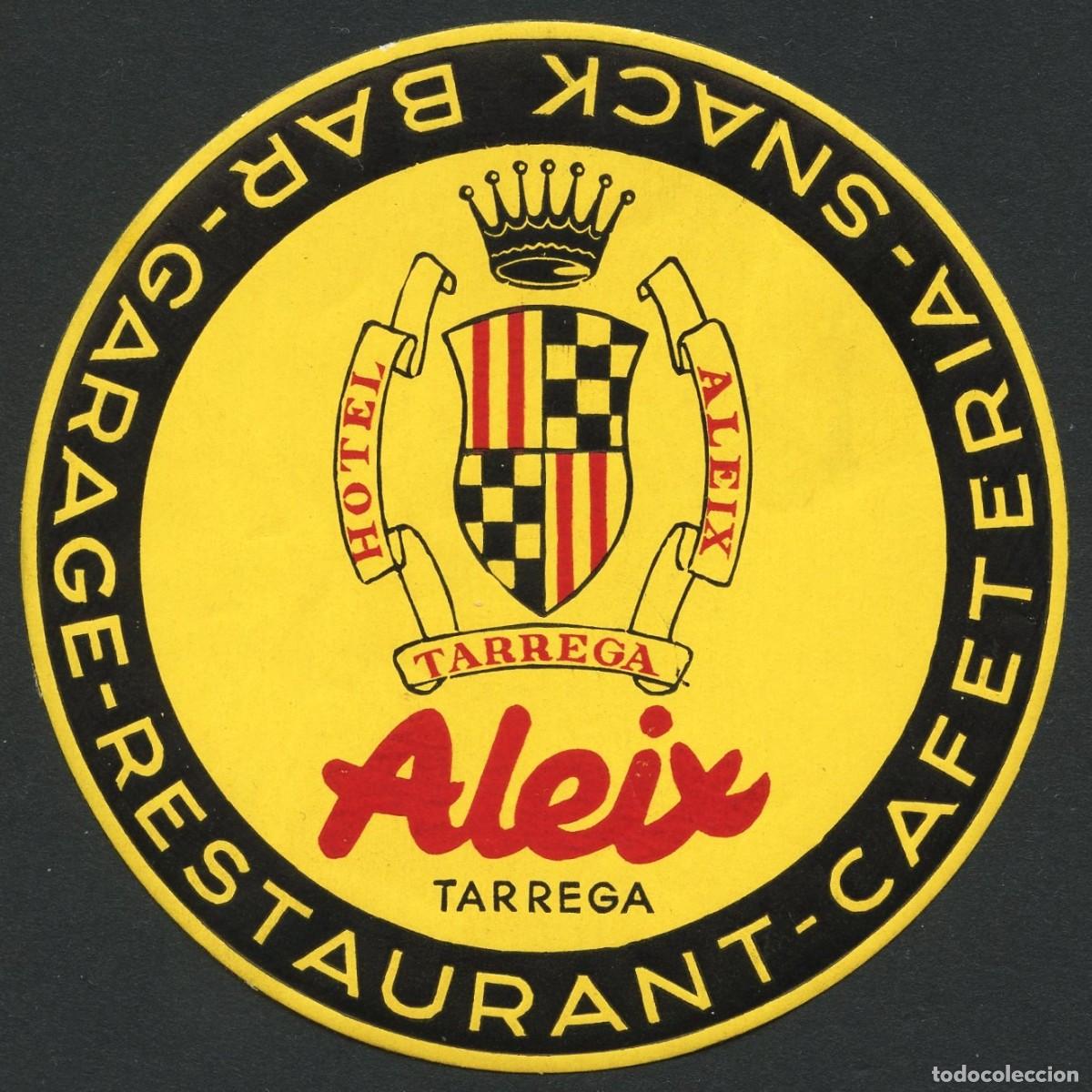 Etiquetas antiguas: ETIQUETAS, HOTEL ALEIX, TARREGA, L&Eacute;RIDA