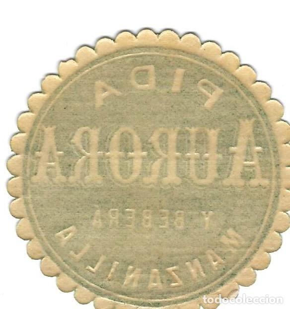 Etiquetas antiguas: E1376 BODEGAS PEDRO ROMERO-MANZANILLA AURORA - Foto 2