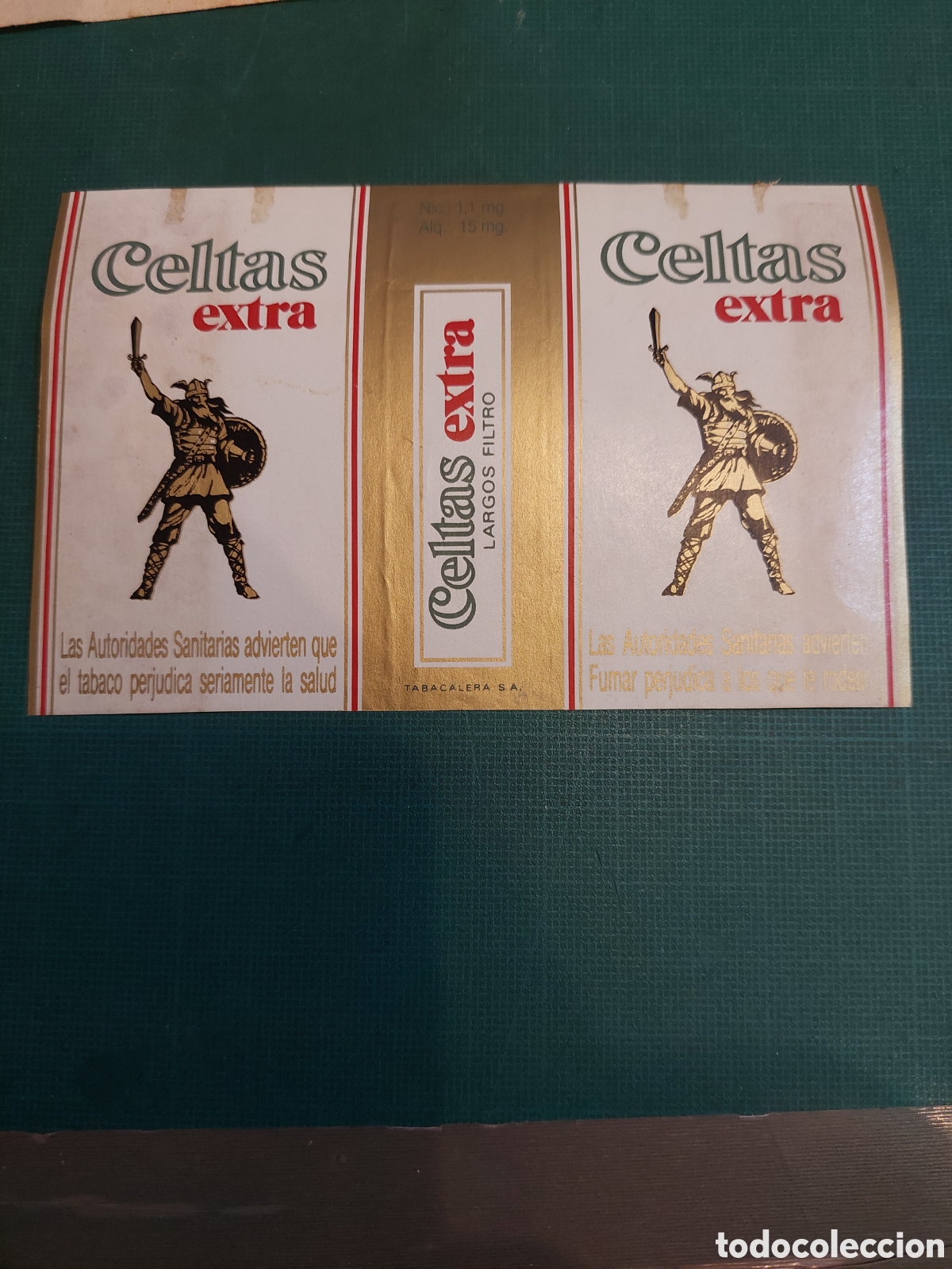 Etiquetas antiguas: CIGARROS CELTAS EXTRA ETIQUETA - Foto 1