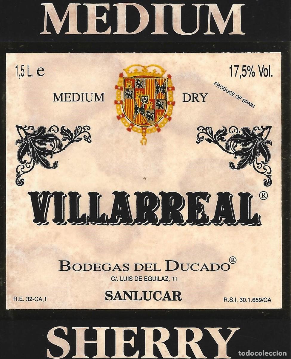 Etiquetas antiguas: E1503 BODEGAS DEL DUCADO-MEDIUM VILLARREAL-1.50L-17.50% - Foto 1