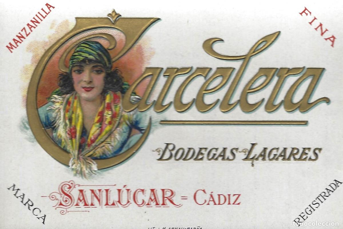 Etiquetas antiguas: E2245 BODEGAS LAGARES-MANZANILLA CARCELERA - Foto 1