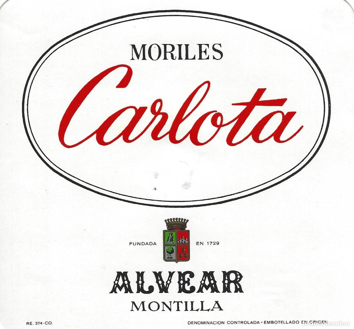 Etiquetas antiguas: E1523 BODEGAS ALVEAR-CARLOTA - Foto 1