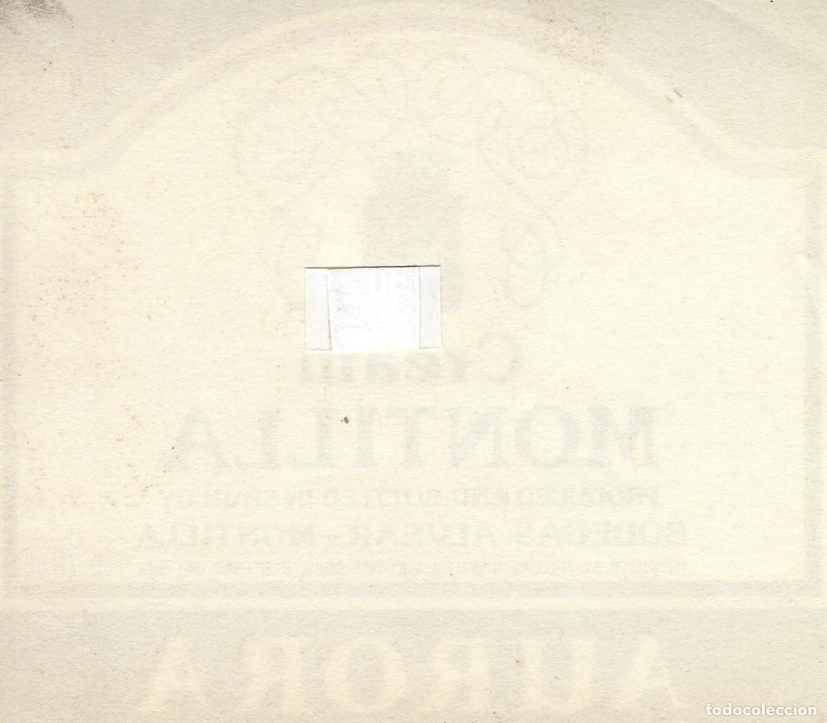 Etiquetas antiguas: E1530 BODEGAS ALVEAR-CREAM AURORA-0.70L - Foto 2