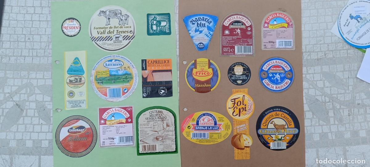 Etiquetas antiguas: Coleccion de 93 etiquetas de queso - Foto 1