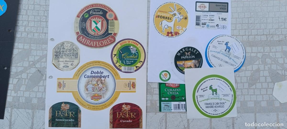 Etiquetas antiguas: Coleccion de 93 etiquetas de queso - Foto 2