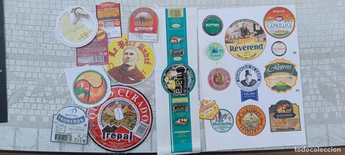 Etiquetas antiguas: Coleccion de 93 etiquetas de queso - Foto 3