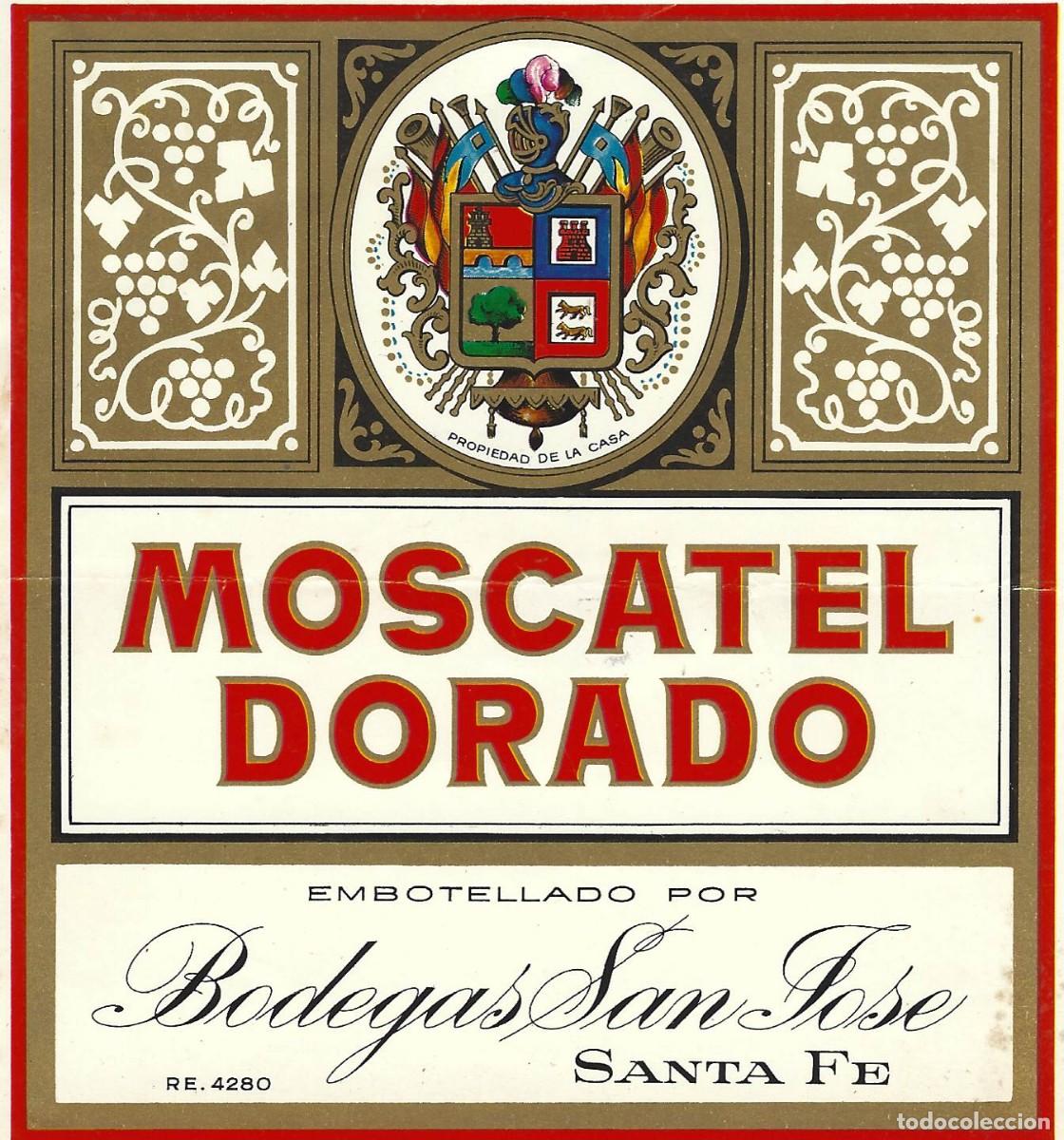 Etiquetas antiguas: E1668 BODEGAS SAN JOSE-MOSCATEL DORADO - Foto 1