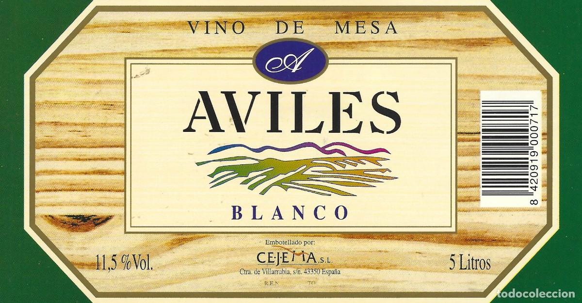 Alte Etiketten: E1793 BODEGAS CEJEMA-VINO BLANCO AVILES-5L-11.50%