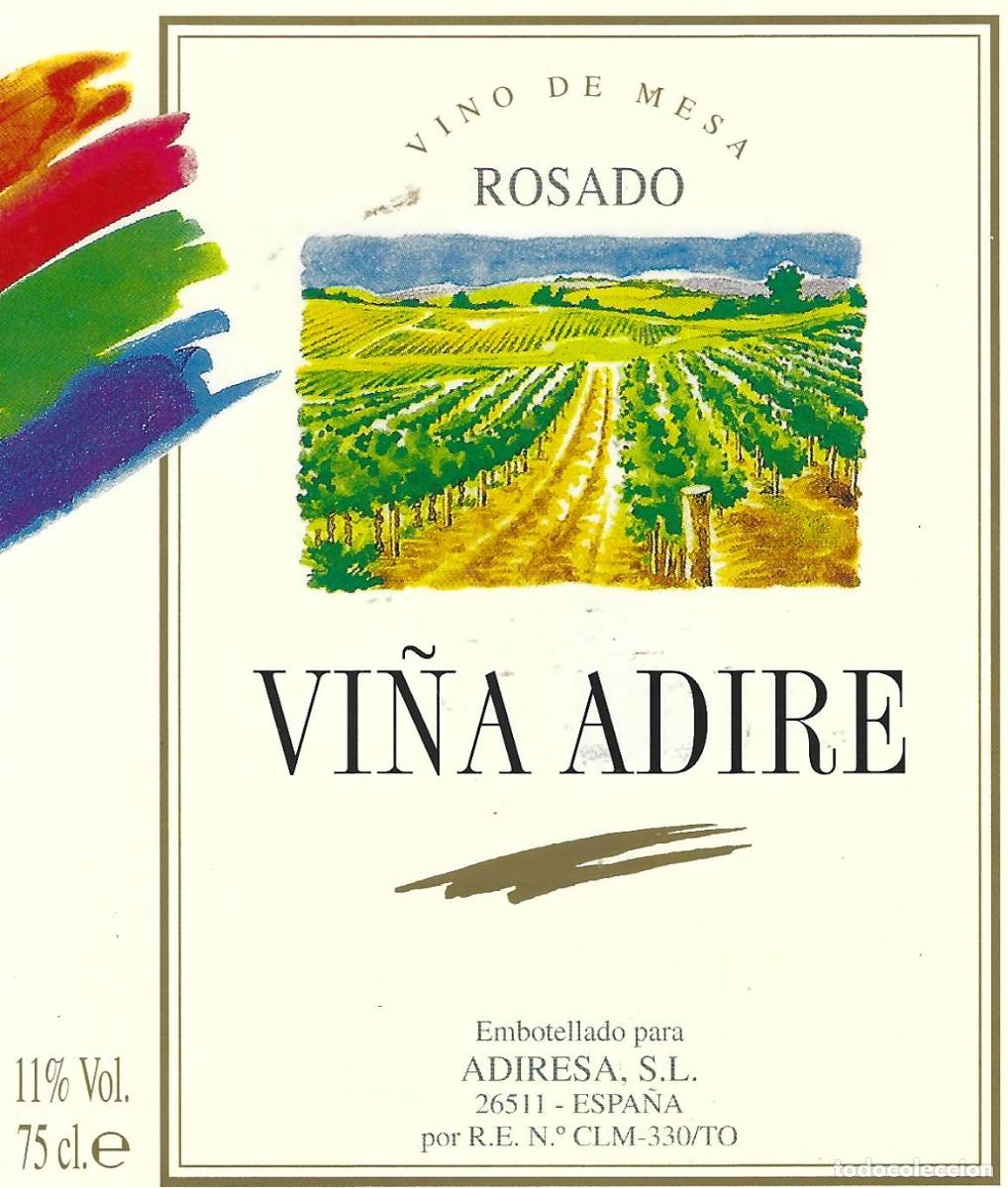 Etichette antiche: E1804 BODEGAS ADIRESA-VINO ROSADO VI&Ntilde;A ADIRE-0.75L-11%