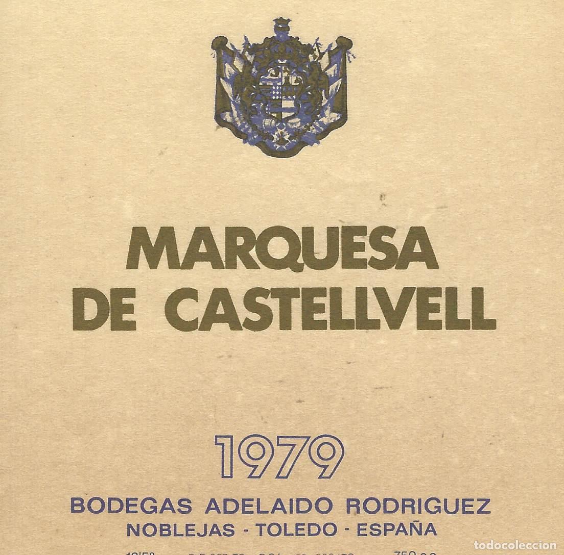 Etichette antiche: E1809 BODEGAS ADELAIDO RODRIGUEZ-MARQUESA DE CASTELLVELL-0.75L-12.50%