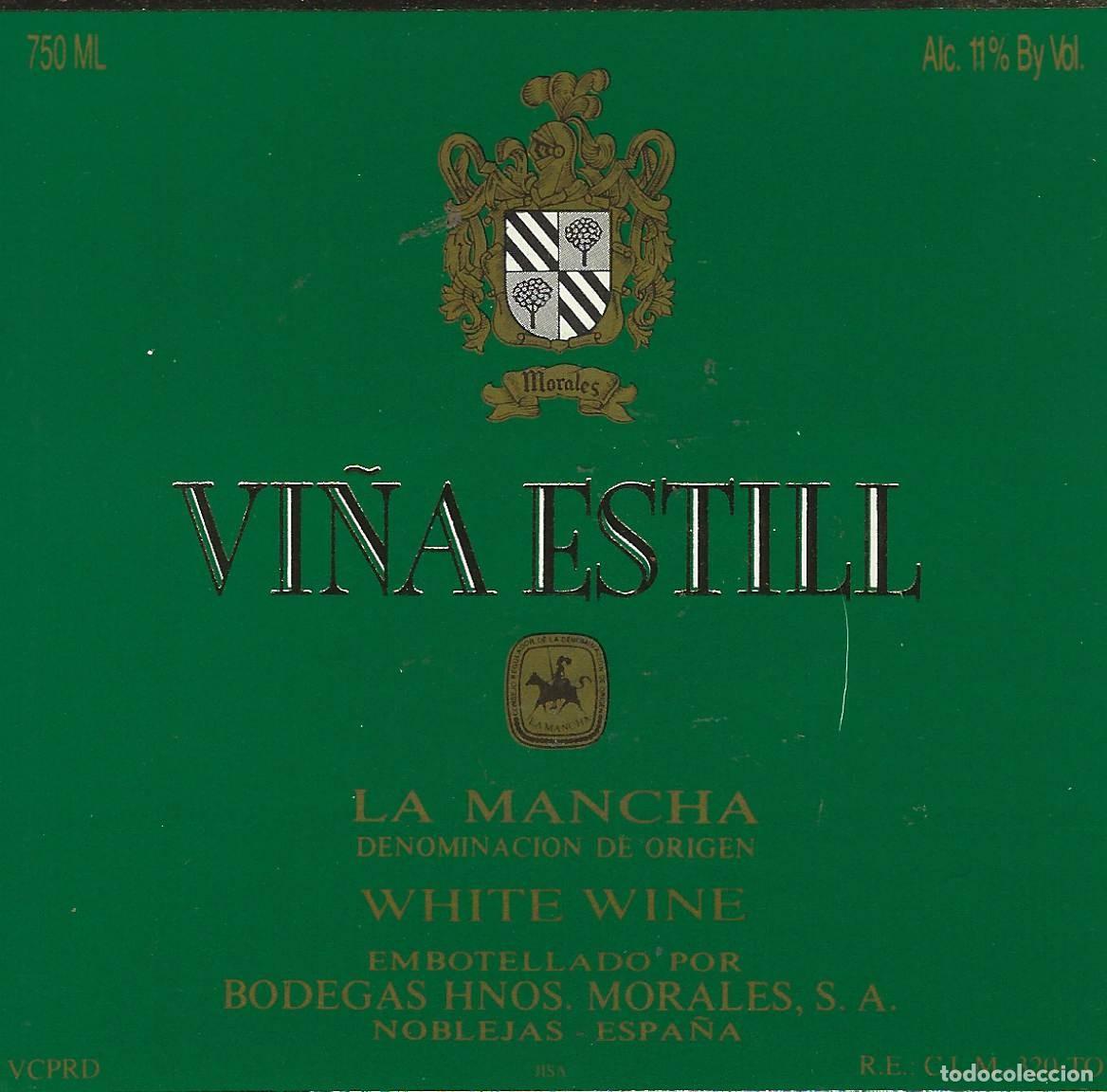 Etichette antiche: E1814 BODEGAS HNOS. MORALES-VINO BLANCO VI&Ntilde;A ESTILL-0.75L-11%