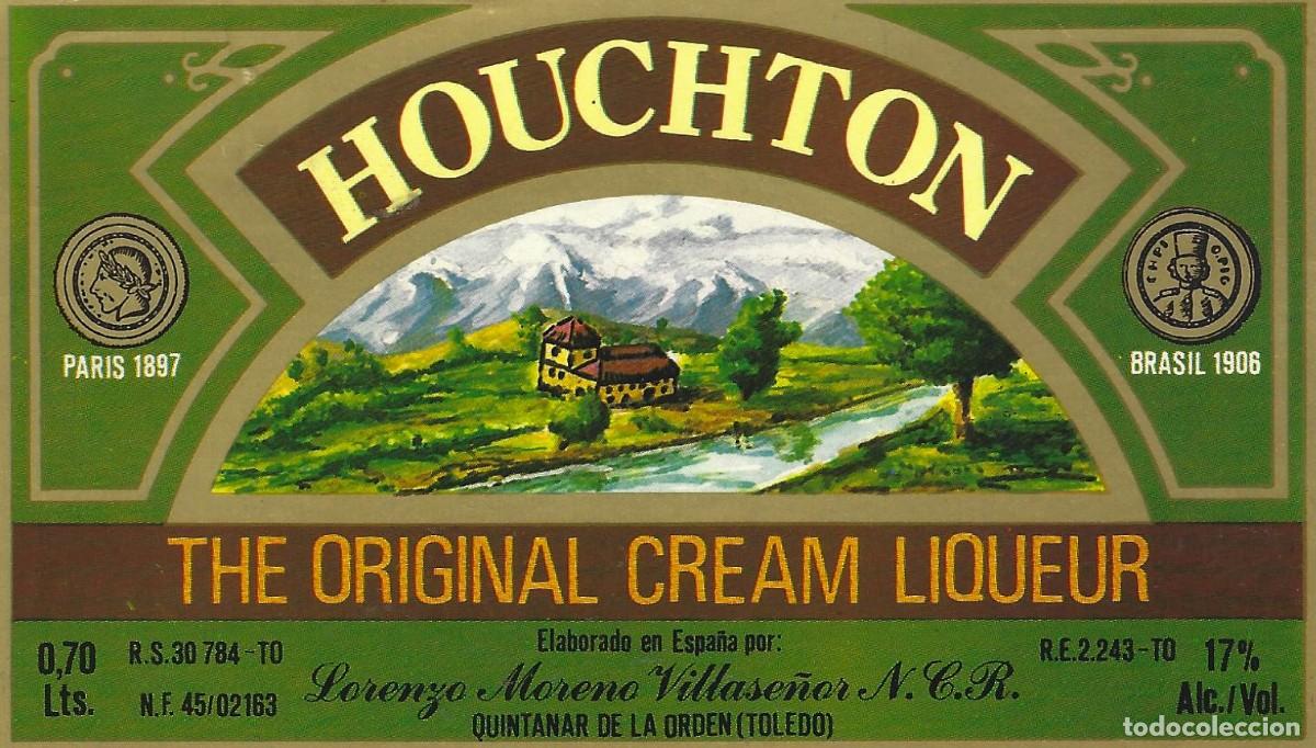Etichette antiche: E1840 BODEGAS LORENZO MORENO VILLASE&Ntilde;OR-CREMA DE LICOR HOUCHTON-0.70L-17%