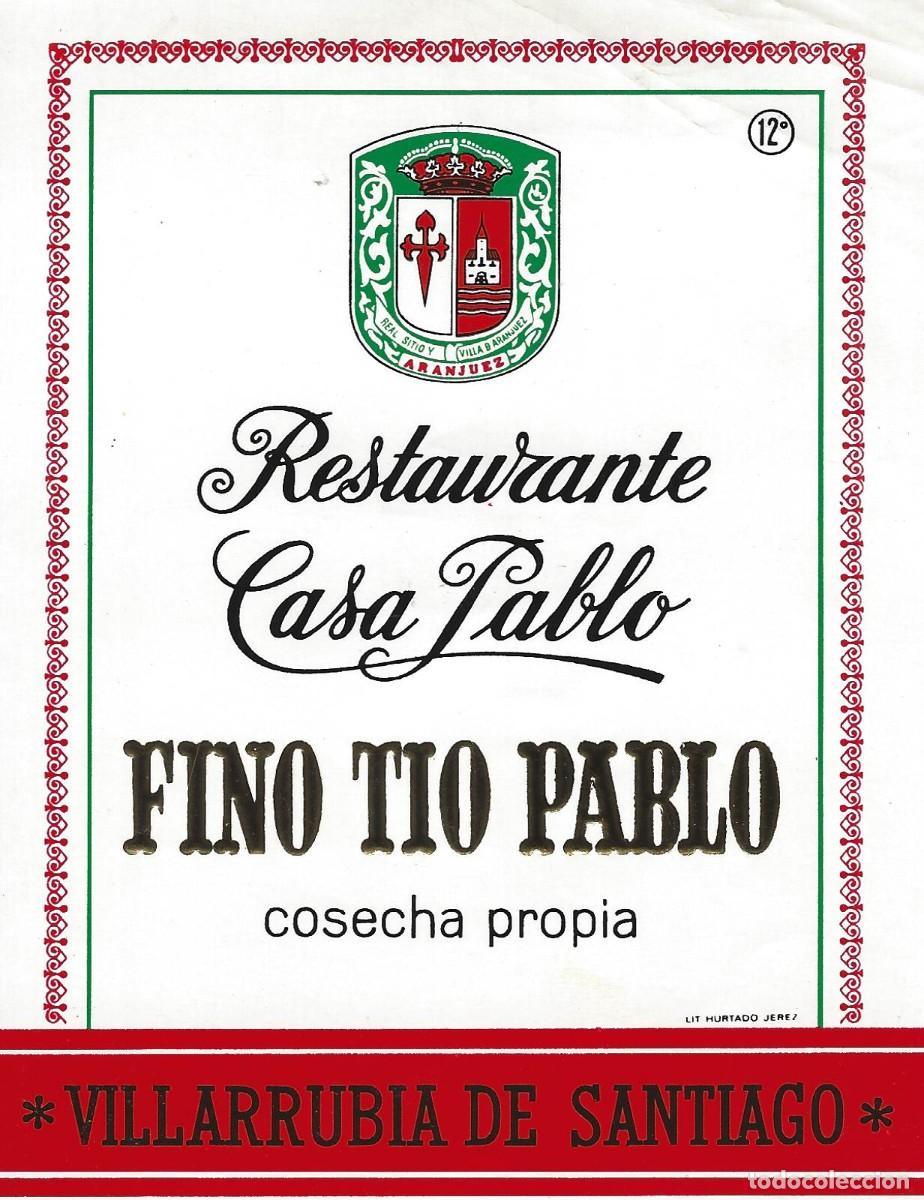 Alte Etiketten: E1907 BODEGAS ??????-FINO TIO PABLO-12%