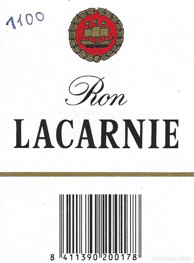 Etiquetas antiguas: E1909 BODEGAS ??????-RON LACARNIE - Foto 1