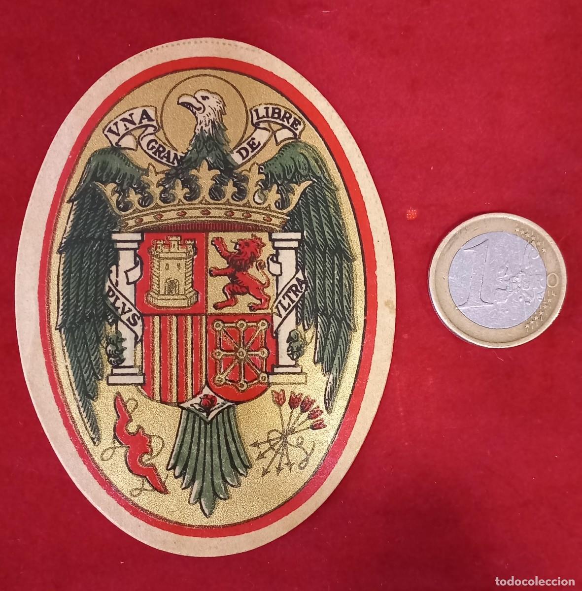 Etichette antiche: ANTIGUA ETIQUETA DE PAPEL CON EL AGUILA DE SAN JUAN