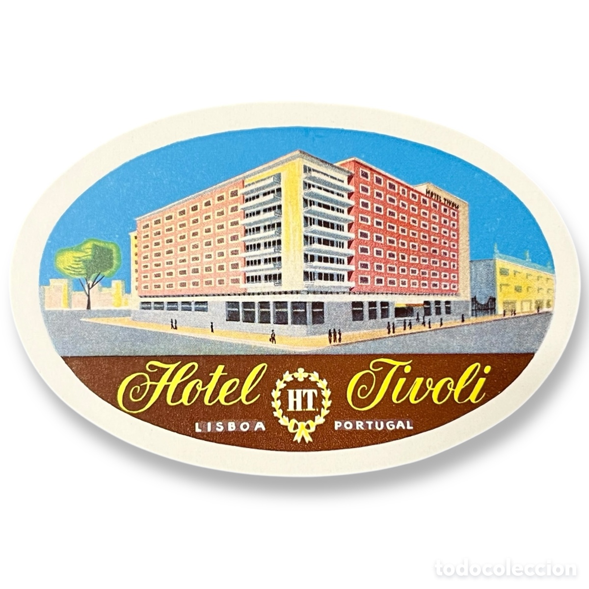 Etiquetas antiguas: ETIQUETA HOTEL TIVOLI LISBOA PORTUGAL LUGGAGE LABEL.