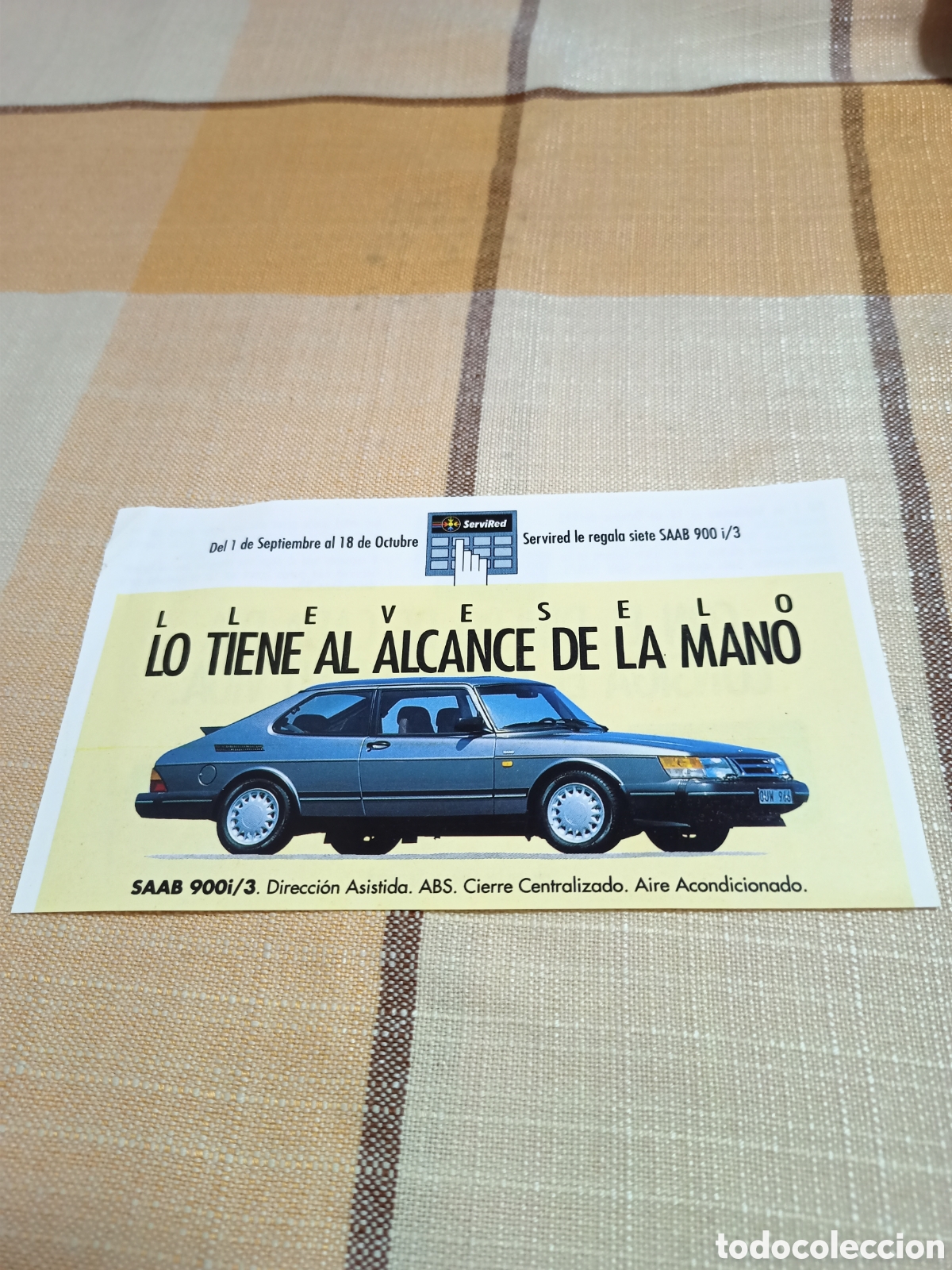 Etiquetas antiguas: Anuncio ServiRed A&ntilde;o 1992 - Foto 1