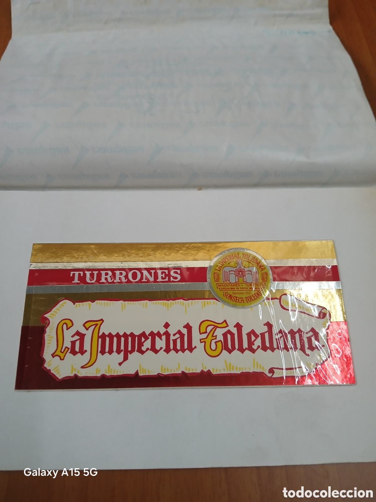 Etichette antiche: ETIQUETA MUESTRARIO DE TURRONES LA IMPERIAL TOLEDANA.