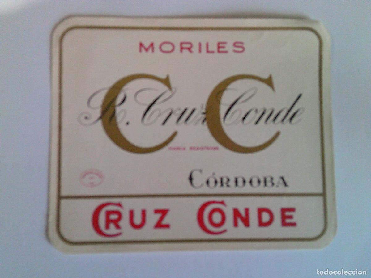 Etichette antiche: Etiqueta antigua Cruz Conde Moriles
