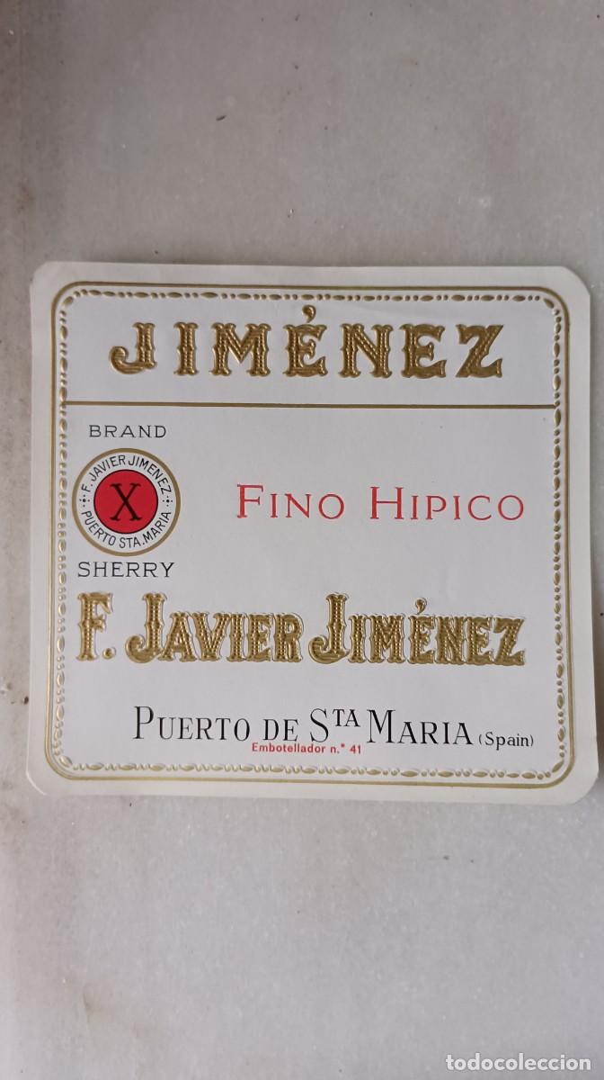 Etichette antiche: Etiqueta vino puerto de Santa Mar&iacute;a Xim&eacute;nez