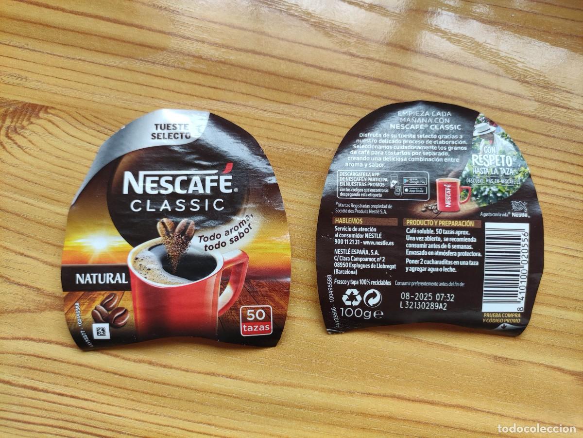 Etichette antiche: ETIQUETA NESCAFE CLASSIC -44133566 - 100495588 / 44133577 - 100495588