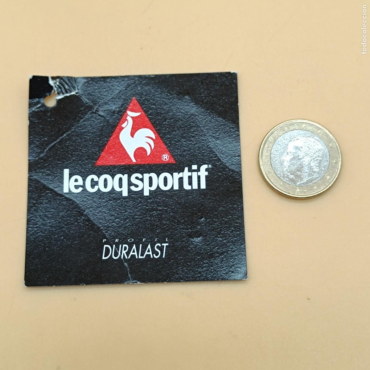 Etichette antiche: ETIQUETA PRENDA DEPORTIVA LE COQ SPORTIF. ORIGINAL A&Ntilde;OS 90.