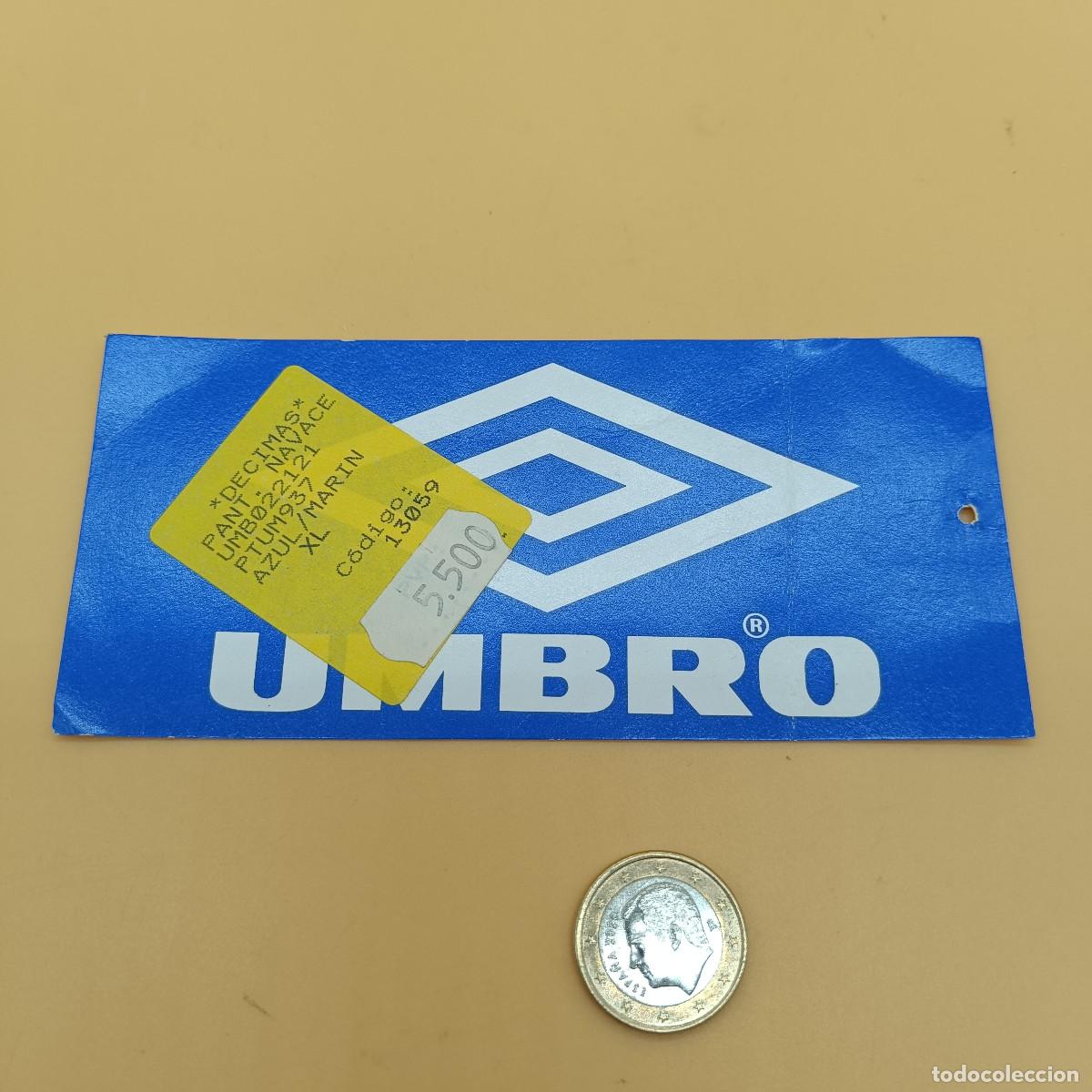 Etichette antiche: ETIQUETA UMBRO DE PRENDA DEPORTIVA. ORIGINAL A&Ntilde;OS 90.