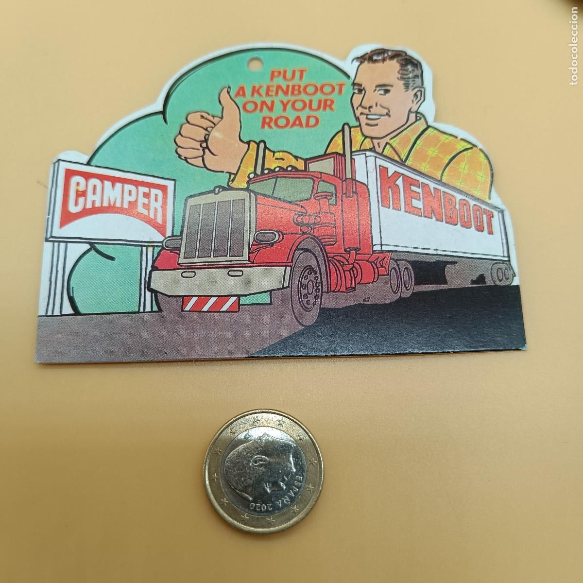 Etichette antiche: ETIQUETA CAMPER CALZADOS. A&Ntilde;OS 90 ORIGINAL.