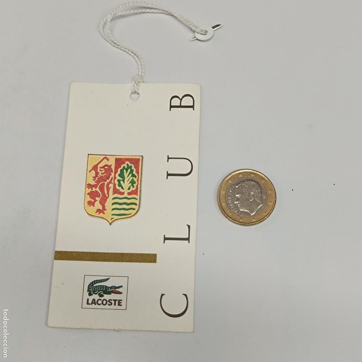Old Labels: ETIQUETA LACOSTE. A&Ntilde;OS 90 ORIGINAL.