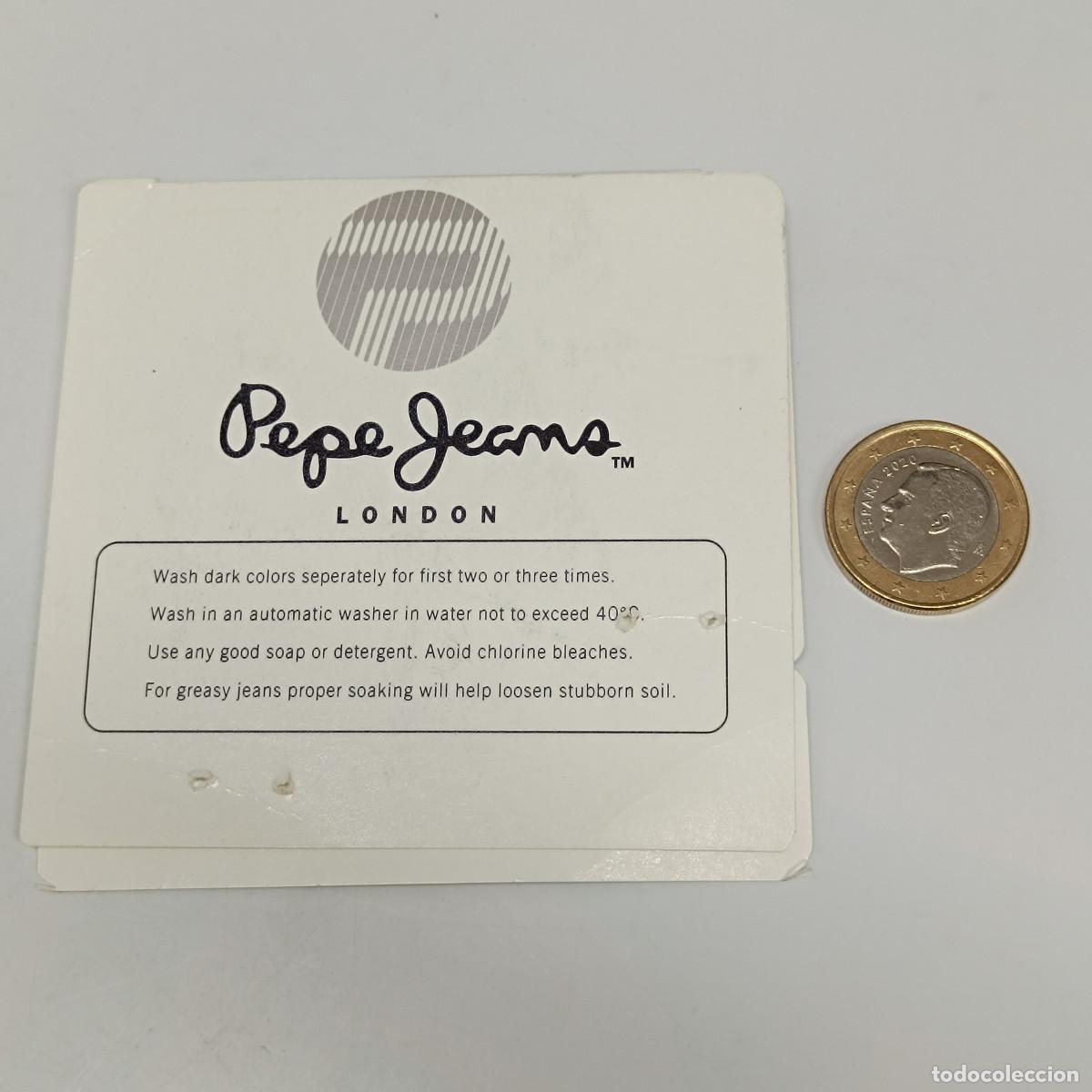 Old Labels: ETIQUETA PEPE JEANS LONDON. ORIGINAL A&Ntilde;OS 90.